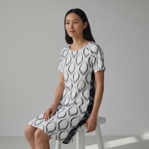 Humanoid‎ Geometric Abstract Patterned Dress
